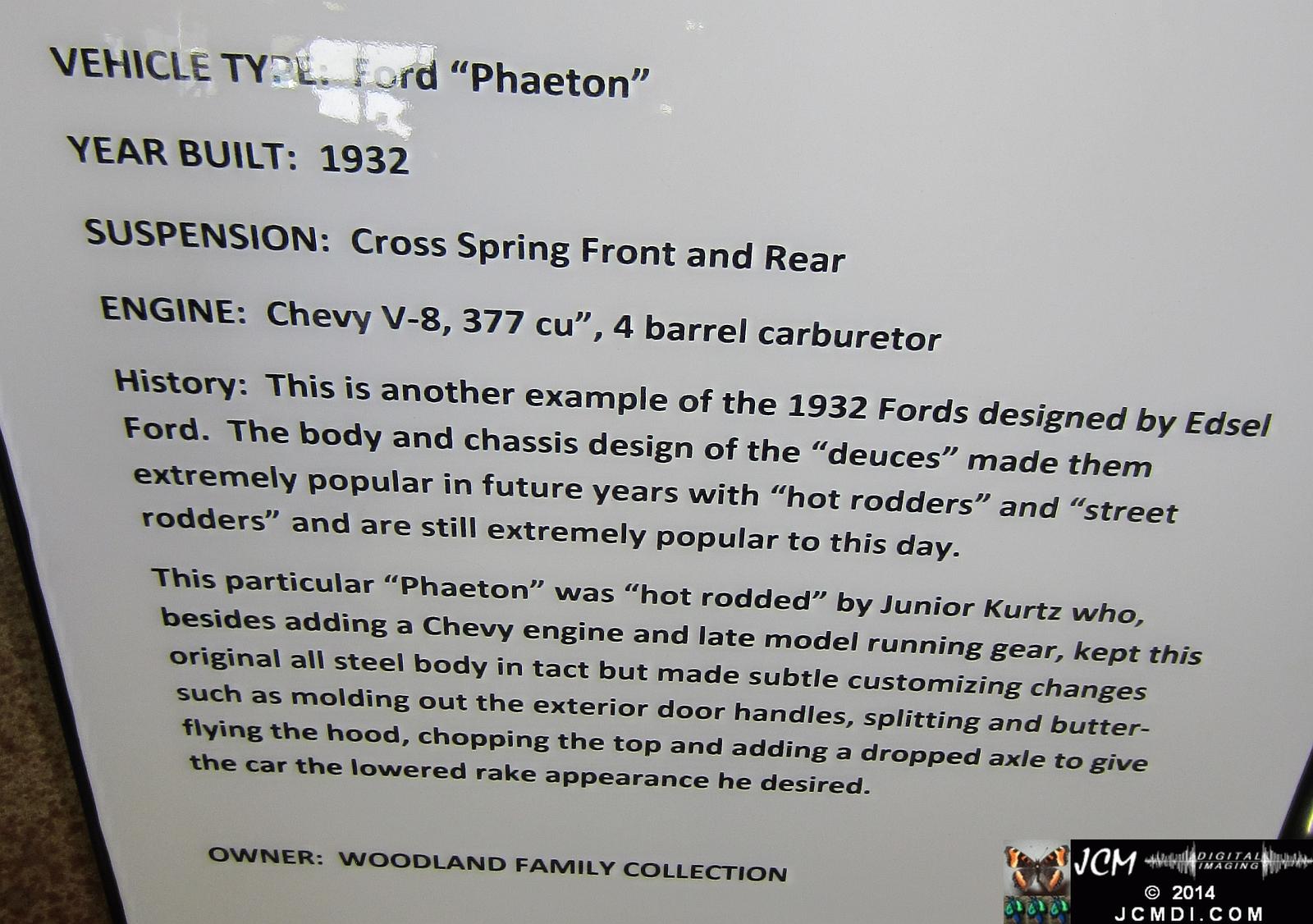 Estrella Warbird Museum Paso Robles 1932 Ford Phaeton 